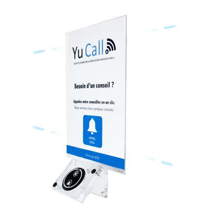 bouton d'appel grande distribution mobile yucall
